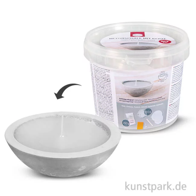 Artikelbild 1 des Artikels “Rayher Kreativset Betonschale mit Kerze inklusive Zubehör “