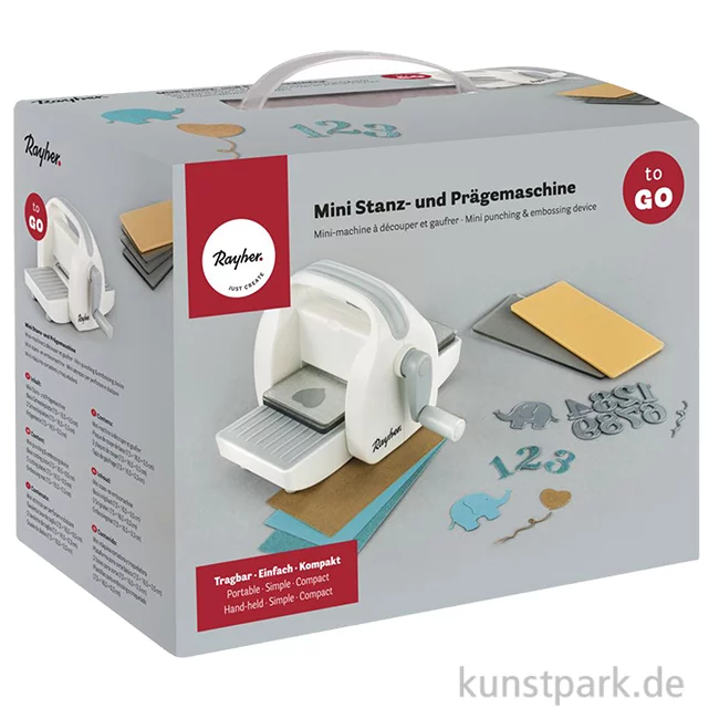 Artikelbild 1 des Artikels “Rayher Mini Stanz- und Prägemaschine mit 4 Platten, 19 x 9,5 x 13 cm “