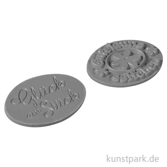 Artikelbild 1 des Artikels “Seifenstempel - Glück am Stück + Gutelaune Seifchen - 35x25 mm, 2 Stück “