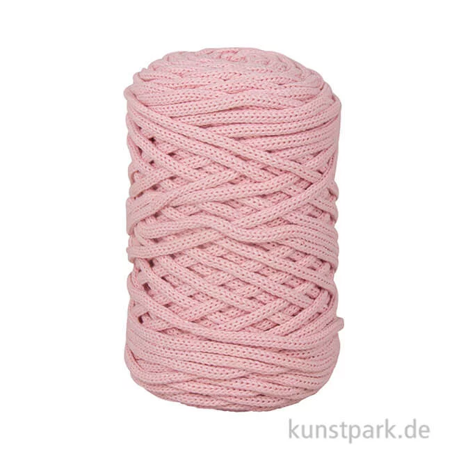 Artikelbild 1 des Artikels “Braidy Recycling Garn, geflochten für Makramee, 250 g 4 mm | Puderrosa“