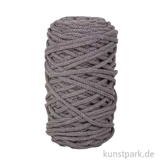 Artikelbild 1 des Artikels “Braidy Recycling Garn, geflochten für Makramee, 250 g 4 mm | Steingrau“