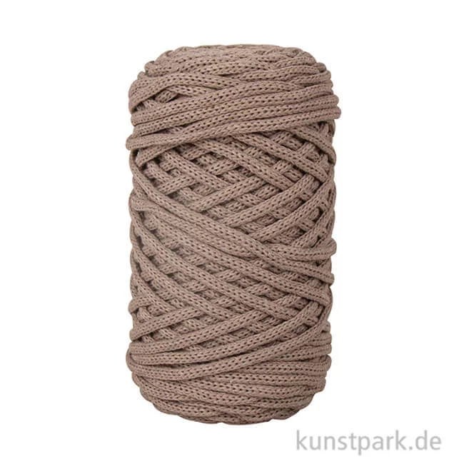 Artikelbild 1 des Artikels “Braidy Recycling Garn, geflochten für Makramee, 250 g 4 mm | Taupe“