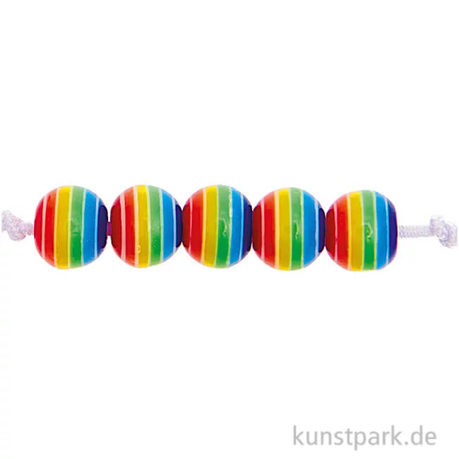 Artikelbild 1 des Artikels “Regenbogen Perlen, Rund, 6 mm Durchmesser, 80 Stück “