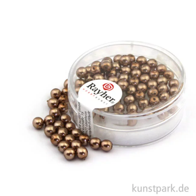 Artikelbild 1 des Artikels “Renaissance Glaswachsperlen - 4 mm - 85 Stück Dose | Kaschmir“