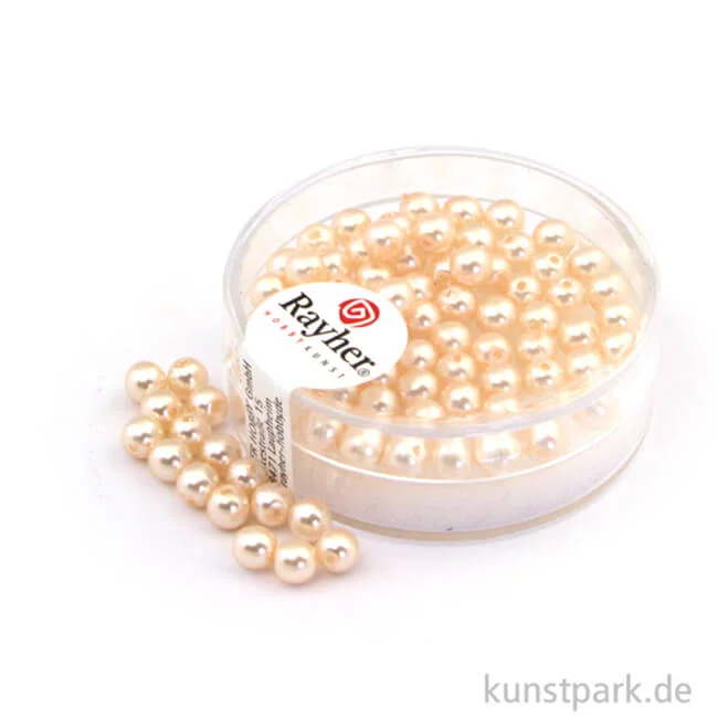 Artikelbild 1 des Artikels “Renaissance Glaswachsperlen - 4 mm - 85 Stück Dose | Puderrosa“