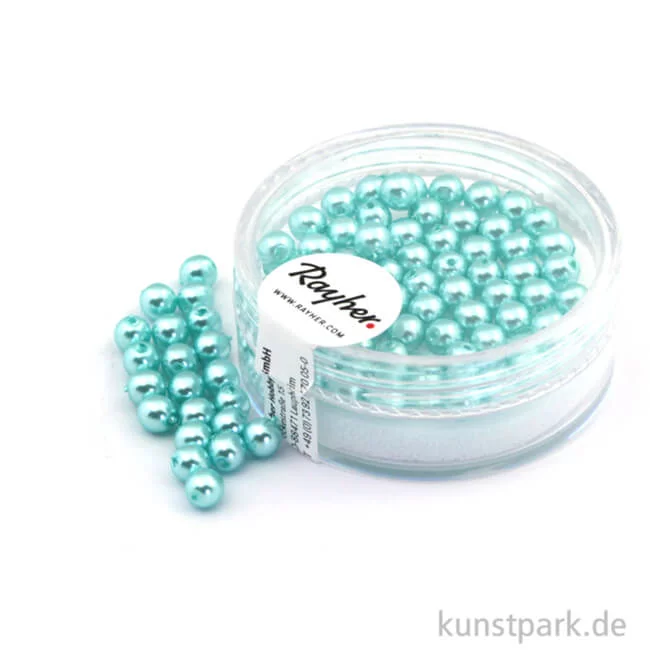 Artikelbild 1 des Artikels “Renaissance Glaswachsperlen - 4 mm - 85 Stück Dose | Türkis“