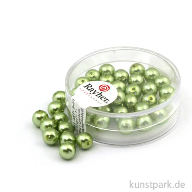 Artikelbild 1 des Artikels “Renaissance Glaswachsperlen - 6 mm - 45 Stück Dose | Jade“