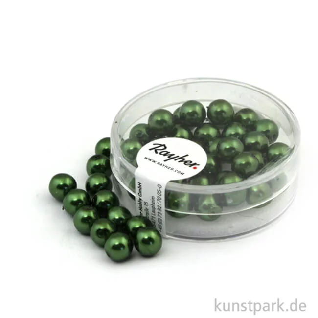 Artikelbild 1 des Artikels “Renaissance Glaswachsperlen - 6 mm - 45 Stück Dose | Smaragd“