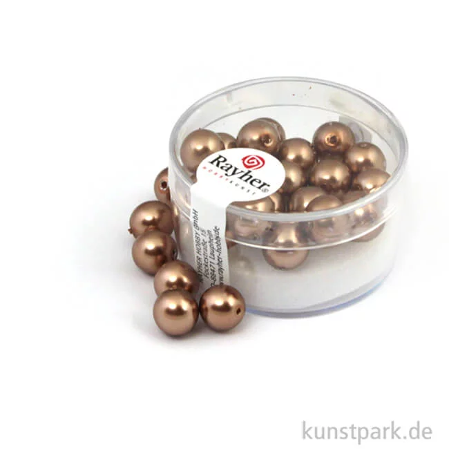 Artikelbild 1 des Artikels “Renaissance Glaswachsperlen - 8 mm - 25 Stück Dose | Kaschmir“