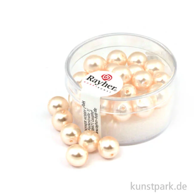 Artikelbild 1 des Artikels “Renaissance Glaswachsperlen - 8 mm - 25 Stück Dose | Puderrosa“