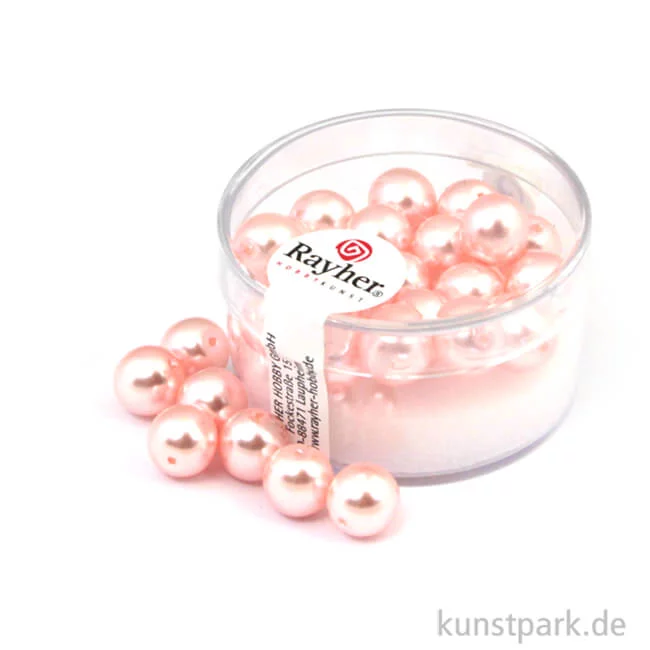 Artikelbild 1 des Artikels “Renaissance Glaswachsperlen - 8 mm - 25 Stück Dose | Rosé“