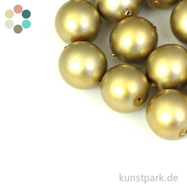 Artikelbild 1 des Artikels “Renaissance Glaswachsperlen matt - 12 mm - 21 Stück “