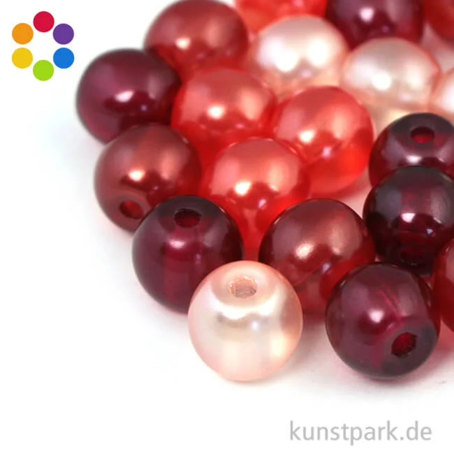 Artikelbild 1 des Artikels “Renaissance Glaswachsperlen MIX halbtransparent - 10 mm - 32 Stück “