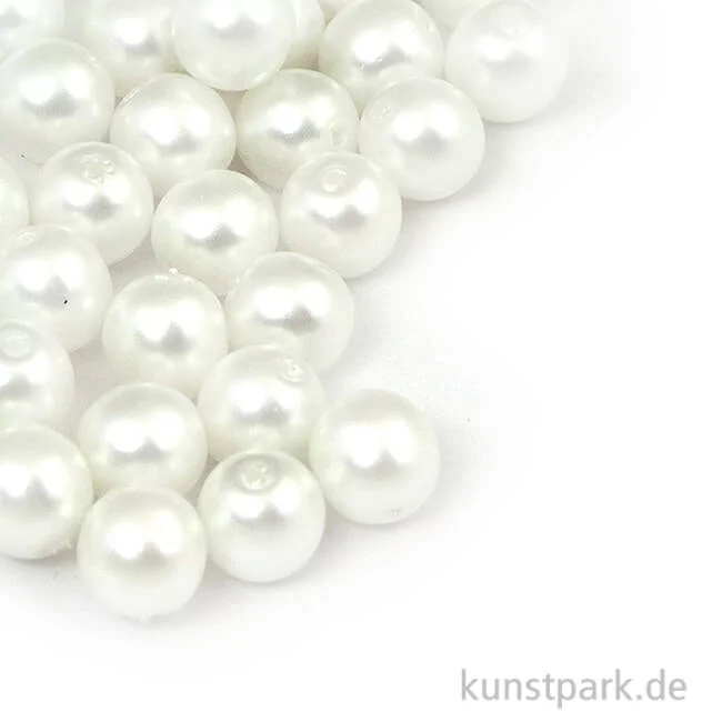 Artikelbild 1 des Artikels “Renaissance Glaswachsperlen Schneeweiß Matt - 6 mm, 45 Stück “