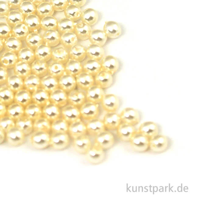 Artikelbild 1 des Artikels “Renaissance Glaswachsperlen Weiß - 3 mm, 95 Stück “