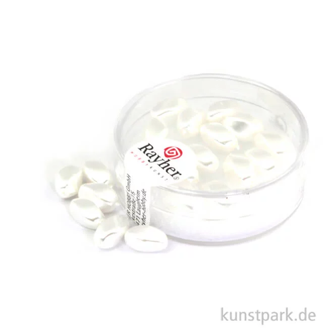 Artikelbild 1 des Artikels “Renaissance-Olive - 9 x 6 mm - 20 Stück Dose | Schneeweiß“