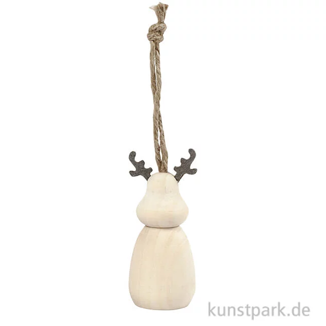 Artikelbild 1 des Artikels “Rentier aus Holz mit Anhänger “