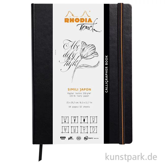 Artikelbild 1 des Artikels “Rhodia Calligrapher Book, DIN A4, 250 g/m², 32 Blatt “