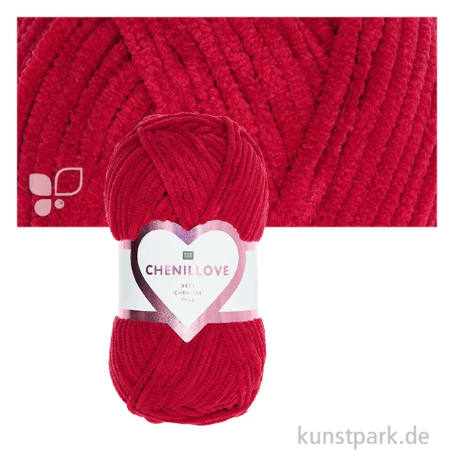 Artikelbild 1 des Artikels “Rico Garn - Creative Chenillove, 100g, 110m Farbe | Weinrot“