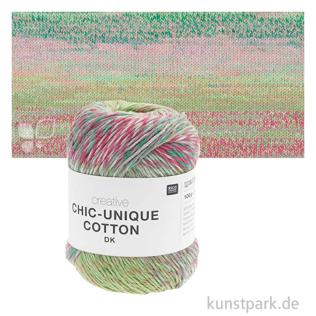 Artikelbild 1 des Artikels “Rico Garn - Creative Chic-Unique Cotton dk, 100g, 240m Farbe | Aqua“