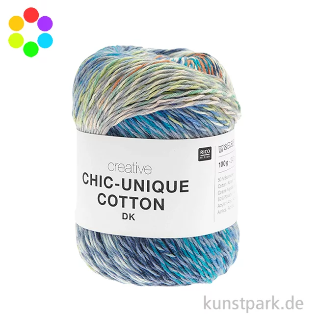 Artikelbild 1 des Artikels “Rico Garn - Creative Chic-Unique Cotton dk, 100g, 240m “