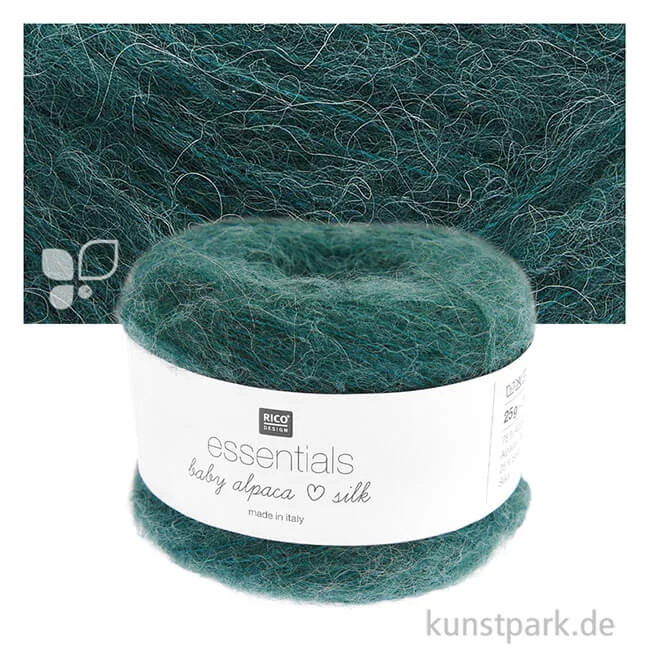 Artikelbild 1 des Artikels “Rico Garn - Essentials Baby Alpaca Loves Silk, 25g, 200m Farbe | Petrol“