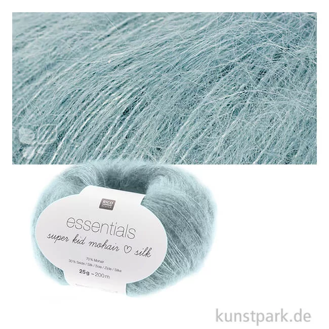 Artikelbild 1 des Artikels “Rico Garn - Essentials Super Kid Mohair Loves Silk, 25g, 200m Farbe | Aqua“