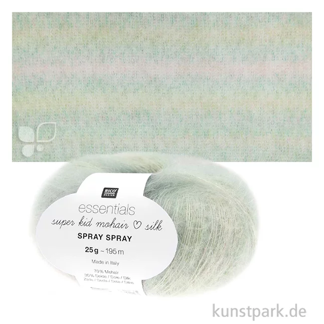 Artikelbild 1 des Artikels “Rico Garn - Essentials Super Kid Mohair Loves Silk Spray, 25g, 195m Farbe | Fresh“