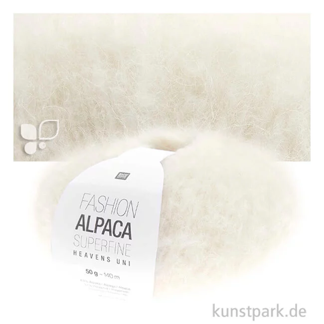 Artikelbild 1 des Artikels “Rico Garn - Fashion Alpaca Superfine Heavens, 50g, 140m Farbe | Uni Creme“