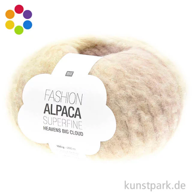 Artikelbild 1 des Artikels “Rico Garn - Fashion Alpaca Superfine Heavens Big Cloud, 100g, 280m “