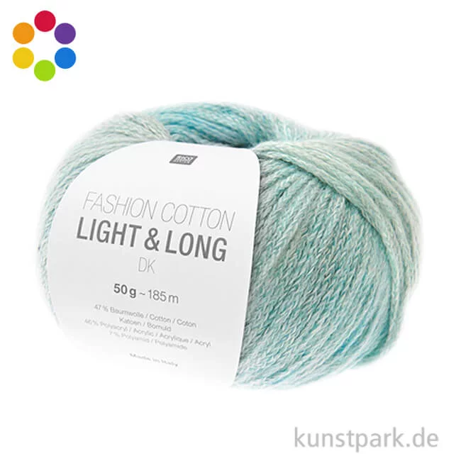 Artikelbild 1 des Artikels “Rico Garn - Fashion Cotton Light + Long dk, 50g, 185m “