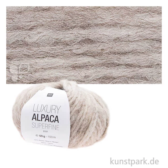 Artikelbild 1 des Artikels “Rico Garn - Luxury Alpaca Superfine aran, 50g, 140m Farbe | Natur“