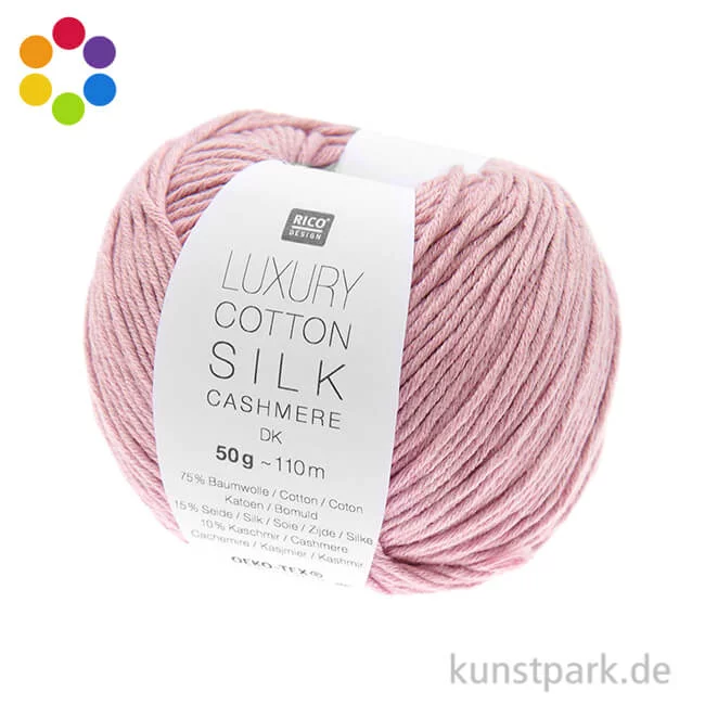 Artikelbild 1 des Artikels “Rico Garn - Luxury Cotton Silk Cashmere dk, 50g, 110m “
