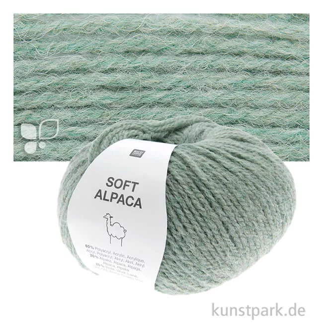 Artikelbild 1 des Artikels “Rico Garn - Soft Alpaca, 50g, 125m Farbe | Aqua“
