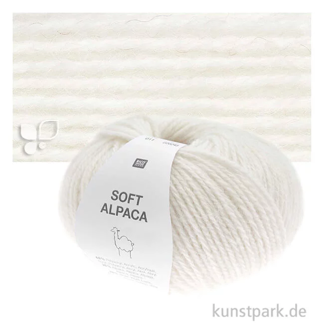 Artikelbild 1 des Artikels “Rico Garn - Soft Alpaca, 50g, 125m Farbe | Creme“