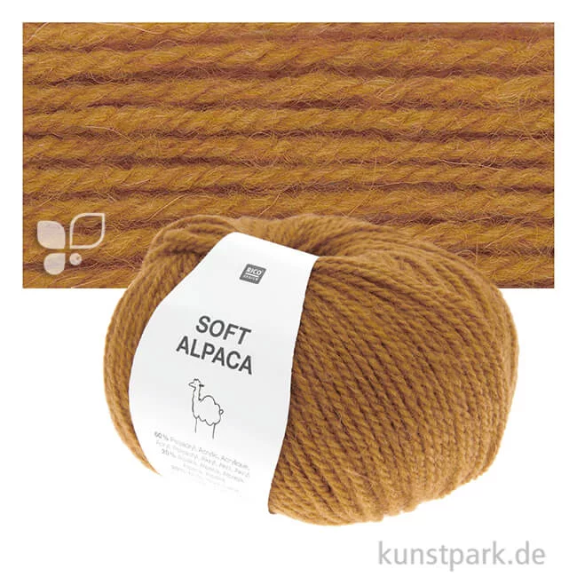 Artikelbild 1 des Artikels “Rico Garn - Soft Alpaca, 50g, 125m Farbe | Senf“