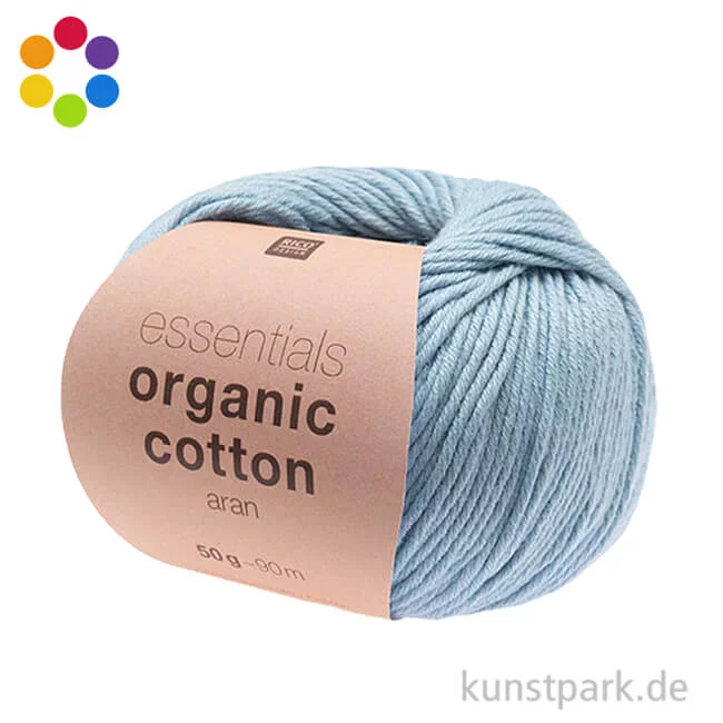 Artikelbild 1 des Artikels “Rico Wolle - Essentials Organic Cotton aran, 100% Baumwolle, 50g, 90m “