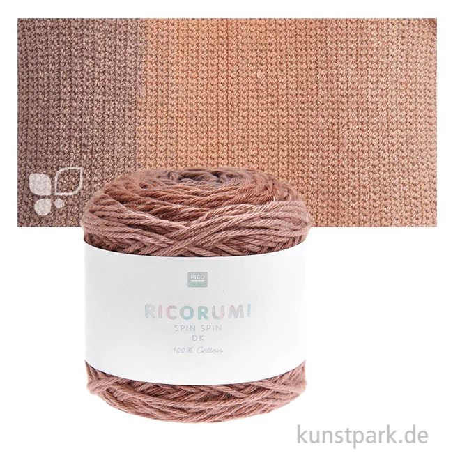 Artikelbild 1 des Artikels “Ricorumi Garn - Spin Spin dk, 100% Baumwolle, 50g, 115m Farbe | Braun“
