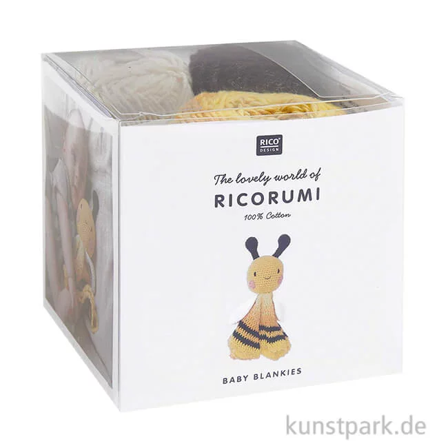 Artikelbild 1 des Artikels “Ricorumi Häkel-Set mit Füllwatte - Baby Blankies, Biene “