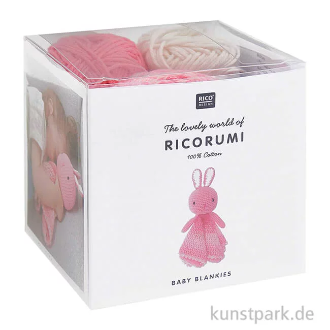 Artikelbild 1 des Artikels “Ricorumi Häkel-Set mit Füllwatte - Baby Blankies, Hase “