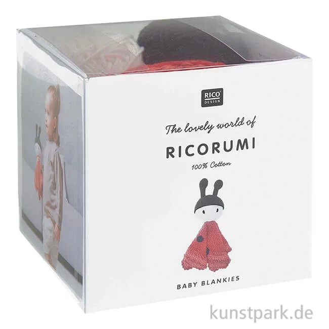 Artikelbild 1 des Artikels “Ricorumi Häkel-Set mit Füllwatte - Baby Blankies, Marienkäfer “