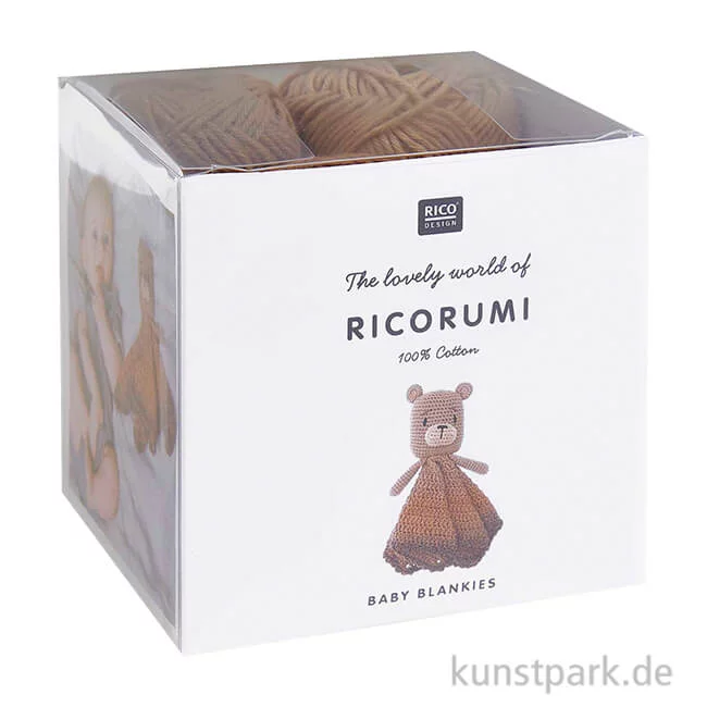 Artikelbild 1 des Artikels “Ricorumi Häkel-Set mit Füllwatte - Baby Blankies, Teddy “