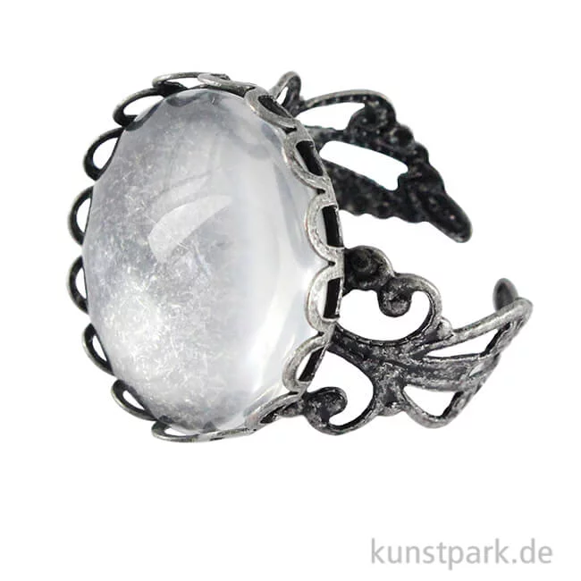 Artikelbild 1 des Artikels “Ring mit Zierrand Vintage Collection - Rund, Durchmesser 2 cm mit Cabochon “