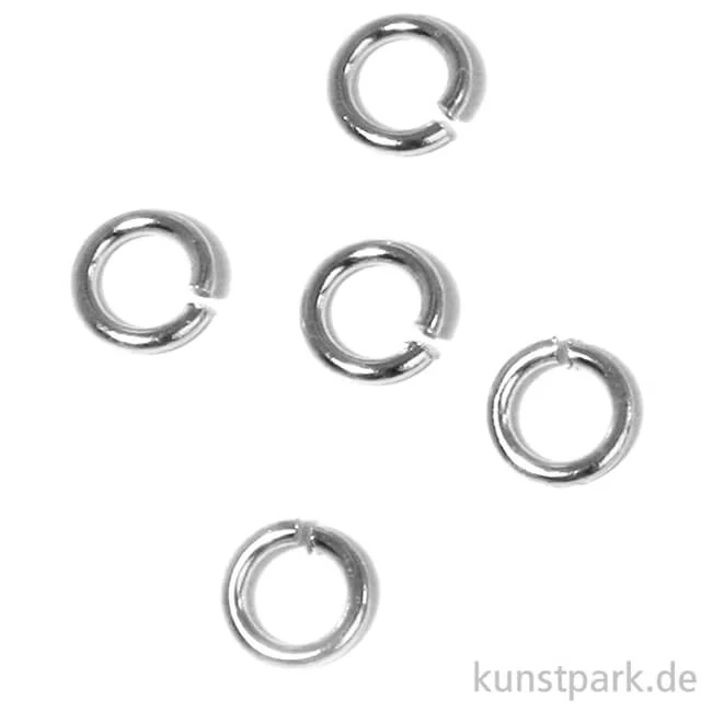 Artikelbild 1 des Artikels “Ringel 4,6 mm - 20 Stück Silber“