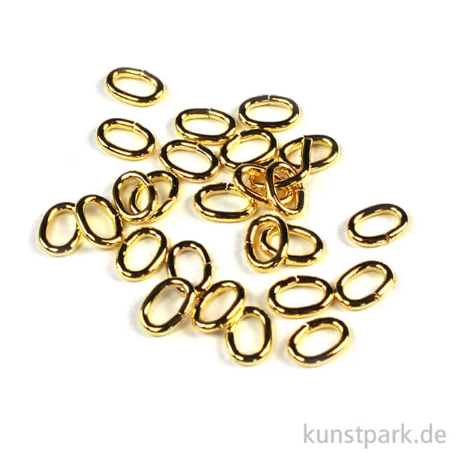 Artikelbild 1 des Artikels “Ringel - Gold Dm 5,2x3,7 mm - 25 Stück“