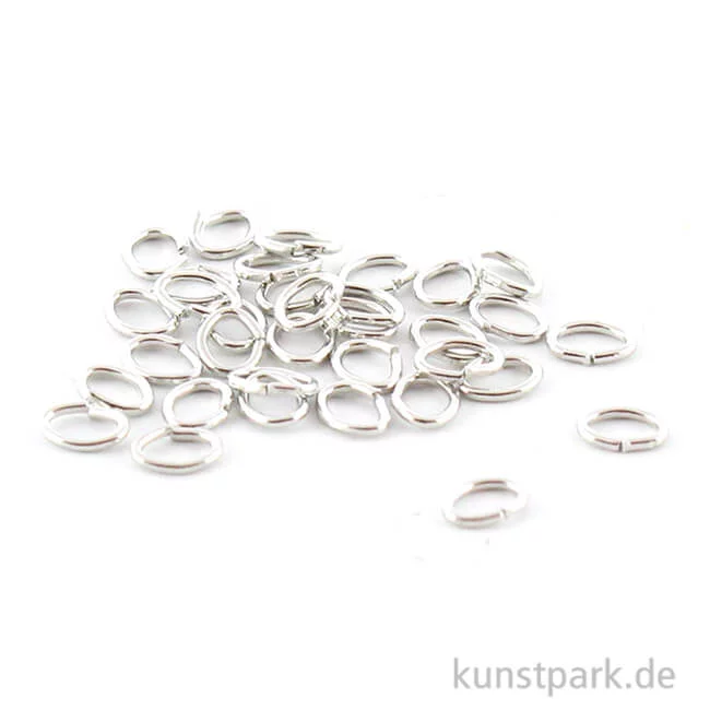 Artikelbild 1 des Artikels “Ringel - Oval, Silber, Stärke 0,5 mm, 30 Stück “