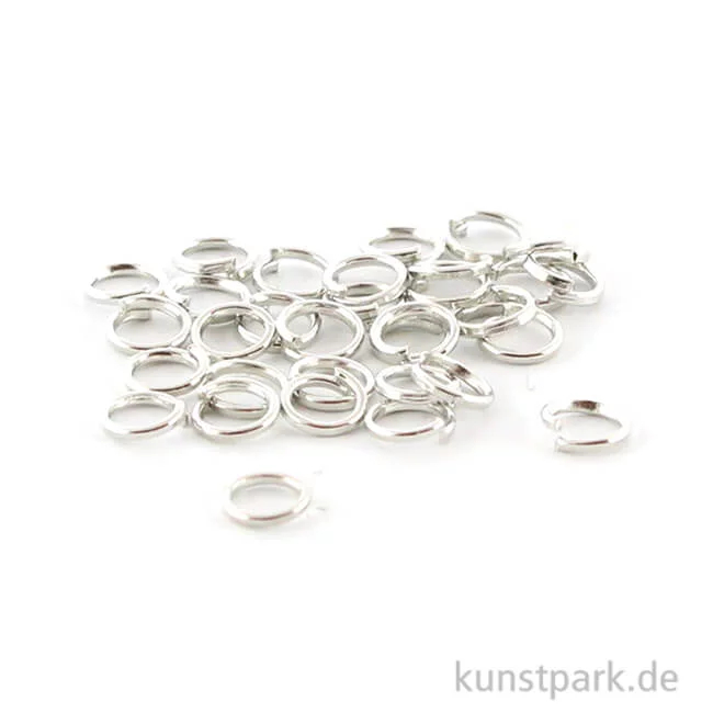 Artikelbild 1 des Artikels “Ringel - Rund, Silber, Stärke 0,6 mm, 30 Stück “