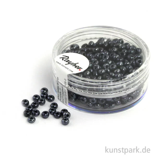 Artikelbild 1 des Artikels “Rocailles mit Silbereinzug - 2,6 mm - 16 g Dose | Blutstein“