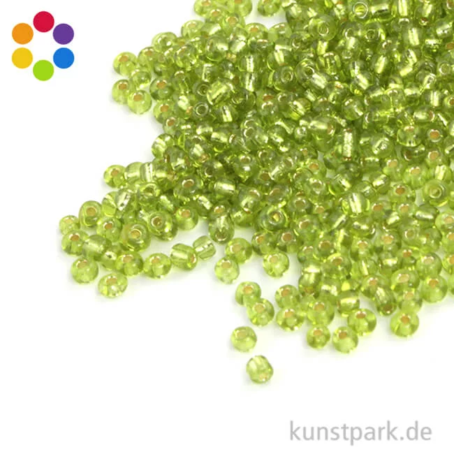 Artikelbild 1 des Artikels “Rocailles mit Silbereinzug - 2,6 mm - 16 g “