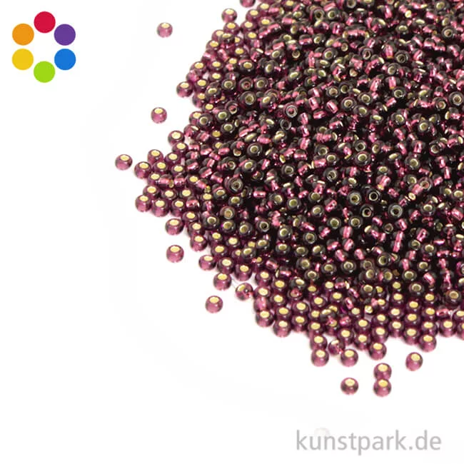 Artikelbild 1 des Artikels “Rocailles mit Silbereinzug - 2 mm - 17 g “